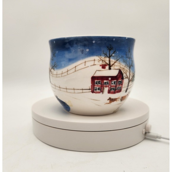 Bath & Body Works 1998 Winter Scene Mug Dishwasher Microwave Safe Vintage - Picture 4 of 10